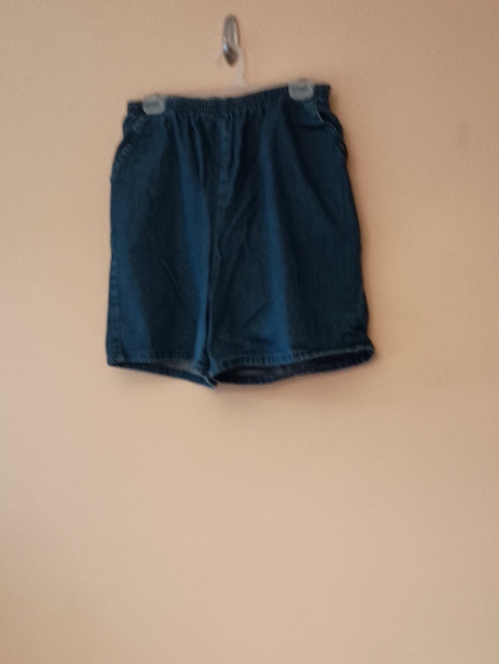 Dark Wash Denim 2-pocket Pull-On Shorts, Sz Women's 18